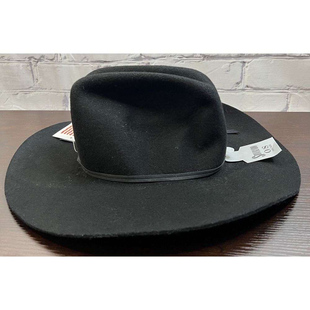 SILVERADO All Around Jr Kids Western Cowboy Hat Black Wool One Size Rodeo Ranch - Picture 6 of 11